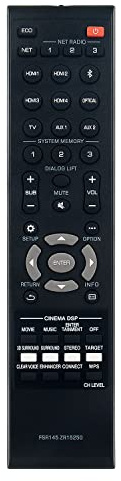 Allimity FSR145 ZR15250 Replaced Remote Control Fit for Yamaha MusicCast Sound Bar System
