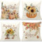 Cirzone Herbst Kissenbezug 45 x 45 cm 4er Set Sonnenblume Kürbis Dekorative Kissen Herbst Dekoration für Home Garten Sofa Schlafzimmer