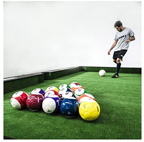 REOTEL Fußball Profi Billard Kugel Set Billardkugeln Snooker Kugeln Fußball Trainingsset Spielunterhaltung für Erwachsene im Freien Spiel 16 Stück Poolball, Geschenk,18CM