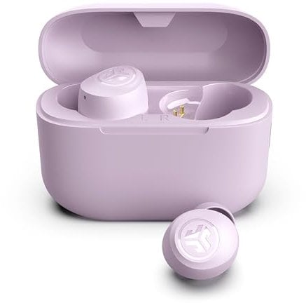 JLab Go Air Pop+ In Ear Kopfhörer kabellos Bluetooth, True Wireless Kopfhörer, 35+ Std Headphones, kabellose Ohrhörer, Earbuds mit Mikrofon, USB-C Ladebox, Dual Connect, EQ3 Sound, Lila