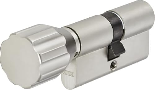 Knaufzylinder Abus A93KNP, Nickel Pearl, 3 Schlüssel + Handyhalter (Z30/K35)