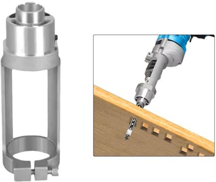 ACESOME Square Hole Drill Bit Adapter, Mortising Attachment, Durable Mortise Tool for Wood, for Drill Press