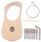 SHOWERORO Musikinstrument Bausatz Für Kinder 7-saitige Lyra-harfe Diy Satz Zum Selbermachen Holz Material-set Für Früherziehung