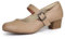 Ortho+rest Women Mary Janes Heels for Bunions Chunky Low Heels Court Shoes （7,Beige
