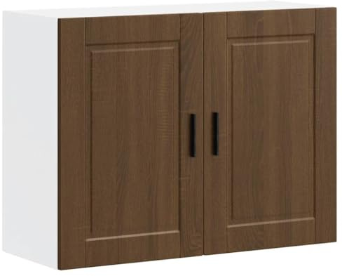 vidaXL Küchen-Hängeschrank Porto Braun Eichen-Optik Holzwerkstoff