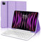 FOGARI iPad Pro 12.9 6th/5th/4th/3rd Generation Keyboard Case - Wireless Bluetooth Detachable UK Layout Keyboard Folio Cover for iPad Pro 12.9 2022/2021/2020/2018, Violet