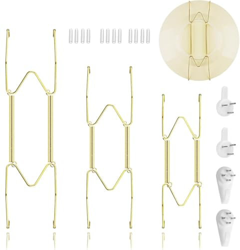 COYUN 1 Set Display Da Parete Piatto Appendini Supporto, Piatto Da Parete Appendino Decorativo Piatto Per La Casa Bar Decor, Per Esposizione Di Piatti E Decorazioni