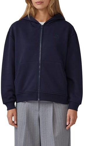 s.Oliver Angeraute Sweatshirtjacke mit Stickerei