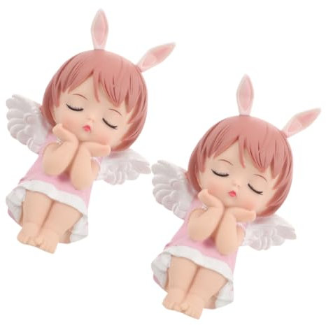 SUPVOX 2piezas Adornos De Cumpleaños Infantiles Decoración Angelica Adornos Coche Muñeco Príncipe Decoración Mesa