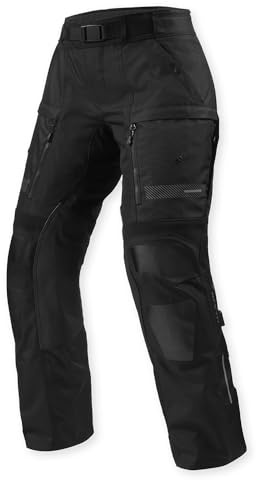 Revit Sand 5 H2O wasserdichte Damen Motorrad Textilhose, schwarz, Long 42