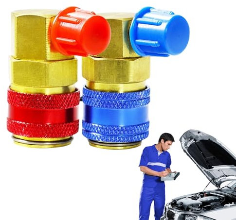 Adaptador de conexión rápida para aire acondicionado - Accesorios de tubería y adaptadores de enchufe para sistemas de aire acondicionado, accesorios versátiles de CA para profesionales principiantes