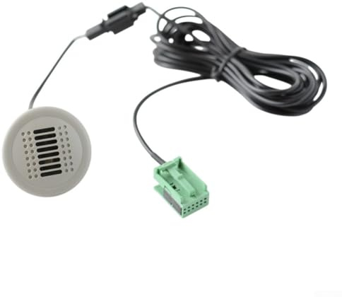 Gdfnmogo Mikrofon für FCON Pro und FISCON RNS315 RCD510 Systeme, mit Verlängerungskabel, kompatibel mit Multivan, 300 cm graues ABS-Gehäuse