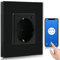 BSEED Enchufe de Pared WiFi,Schuko Enchufe inteligente Compatible con Alexa y Google Home,Control de APP y Función de Temporizador,protección de contacto,16A Enchufe de Pared Negro