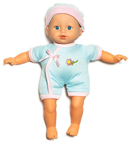 Süße Babypuppe für Jungs - Ab 1-2 Jahren geeignet wie echtes Baby (Blau mit Mütze)