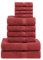 Superior 10-teiliges Handtuch-Set aus ägyptischer Baumwolle, enthält 2 Badetücher, 4 Handtücher, 4 Gesichtstücher/Waschlappen, ultraweiche Luxus-Handtücher, Dicke Plüsch-Essentials, Gästebad, Spa,