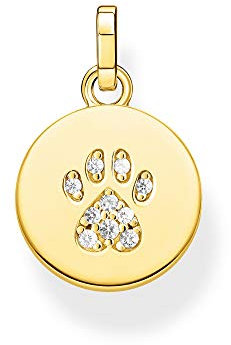 Thomas Sabo Damen-Anhänger-Katzenpfote 925 Sterlingsilber vergoldet PE882-414-14