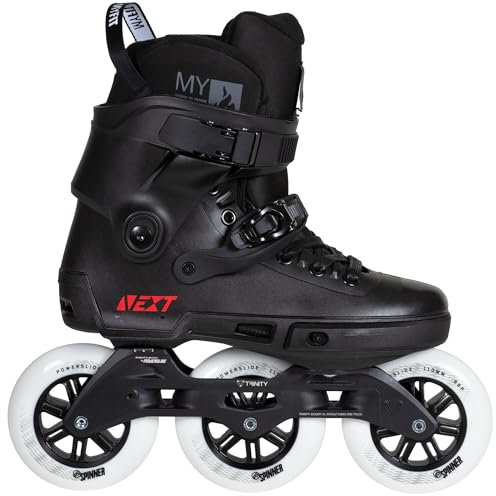 Powerslide Inline Skate Next Core Black 110, für Urban und Fitness, für Damen und Herren Gr. 36-47 (40-41)