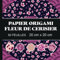 PAPIER ORIGAMI FLEUR DE CERISIER 50 FEUILLES 20 cm X 20 cm: Carnet de papiers origami et scrapbooking, cadeau pour enfants et adultes, fleurs roses (Feuille Créative)