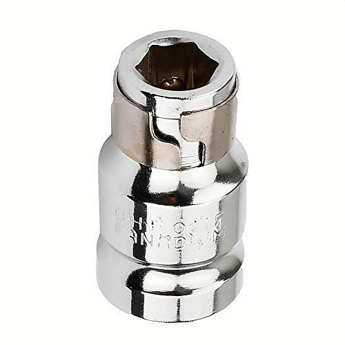 1/2 Square to 8mm Hex Screwdriver Bit Holding Socket Converter Reducer for Electric Wrenches (Pack of 1)