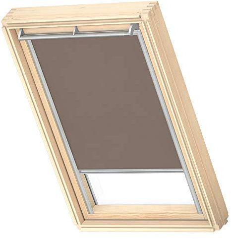 VELUX Original Roof Window Translucent Roller Blind for SK06, Warm Grey, with Grey Guide Rail