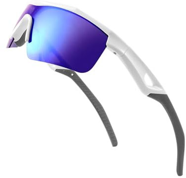 FEISEDY Kinder Jugendliche Sportbrille Polarisierte Jungen und Mädchen Alter von 7-12 Jahre Fahrradbrille mit TR90 Flexiblem Rahmen B2454