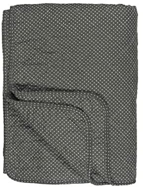 IB Laursen - Tagesdecke, Bettüberwurf, Decke, Quilt - Baumwolle - Olive mit Pünktchen - 180 x 130 cm