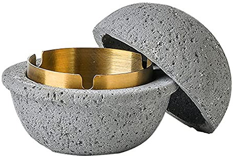 Cubo de basura de mesa, cubo de basura, cubo de basura, cubo de basura de cocina, cubo de basura para cosméticos, de acero inoxidable, también es adecuado como decoración de mesa (2, gris)