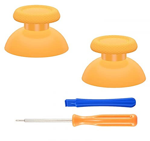 eXtremeRate Joystick pour ps5 Manette Accessoires,Stick Analogique pour ps4 Manette,Bâtons de Pouce-Jaune