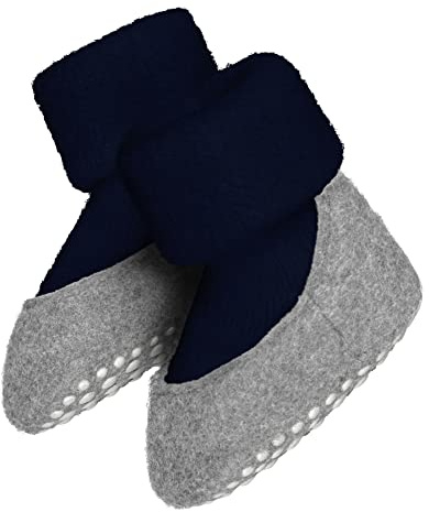 FALKE Unisex Baby Baby Cosyshoe Stoppersocken atmungsaktive klimaregulierende geruchshemmende Wolle rutschhemmende Noppen auf der Filzsohle komfortabel warm mit Plüsch hautfreundlich 1 Paar | mit Merinowolle & rutschhemmender Sohle