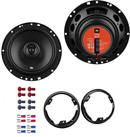 JBL Stage1 61F Lautsprecher mit Einbauset passend für Ford Galaxy (WA6) ab 2006 Türen vorne 400 W 165mm 2 Wege Koax