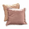Loberon Lot de 2 Housses de Coussins Quebo, Rose/Orange