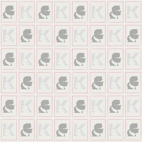 Profhome Collage Wallpaper 378421-GU Non-Woven Wallpaper White Grey red Silver 0.53 m x 10.05 m / 5.33 sqm