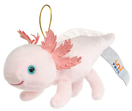 Uni-Toys - Axolotl mit Schlaufe - 15 cm (Länge) - Plüsch-Wassertier - Plüschtier, Kuscheltier