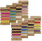 Cordón de cáñamo encerado de 32 colores de 1 mm, 8 tarjetas de hilo de lino de color, 160 yardas de hilo recubierto de cera, cordel colorido para hacer pulseras de joyería, artesanía hecha a mano