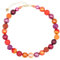 Feliss Handmade: Ketten aus Perlen, Halskette Damen. Statement Kette 45 cm lang. Choker Halsband, aesthetic Necklace Schmuck. Beads Perlenkette für Frauen in orange mit Glasperlen