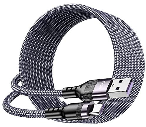 Txtcu USB C Cable 1M, USB C Charger Cable Fast Charge Braided Charger Cord,for amsung Galaxy S22 S21 S20 S10 S9 S8 Plus Note 10 9 8,Sony Xperia XZ, Huawei P30 P20,LG V30 V20 G6 G5,Moto,Switch.etc