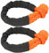 Manilles Souples, 2 Pièces Synthétiques Manille de Corde de Récupération de Route avec Manchons, pour Voile SUV ATV Camion, 46297 Lbs Résistance à la Rupture