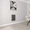 Anthracite radiators Horizontal Oval Single Panel Designer Small Radiator 600x413mm Central Heating Radiators