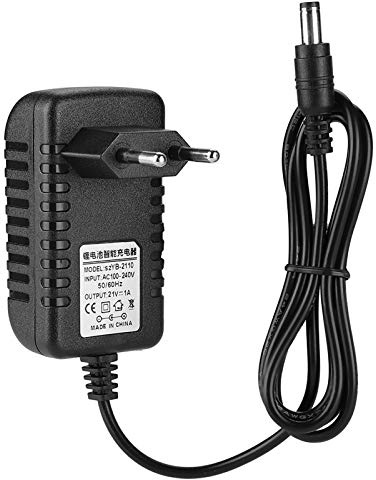 Annadue 21V/1A Lithium Ladegerät, Mehrstufiger Schutz | Li Ionen Ladegerät, Netzteil. (EU 100 240V)