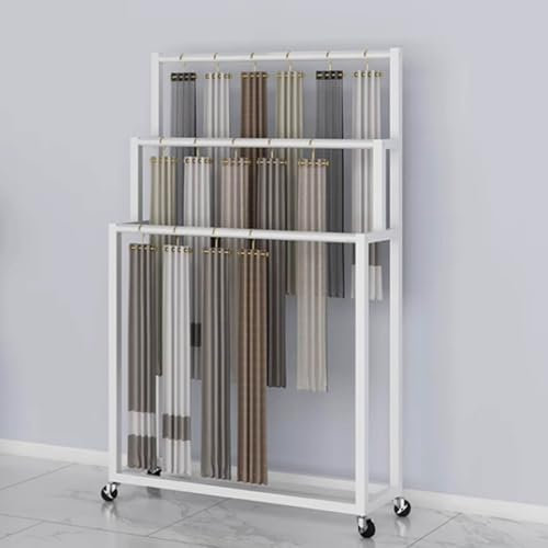 Freistehender Mobiler Metallschal-gürtelhalter-präsentationsständer,bekleidungseinzelhandelsgeschäft Shawl Hanger Hijab Organizer, Kleiderständer Für Laken Und Anzughosen Zubehör-Organizer-Rack