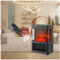 PoêLe à Gaz Effet Flamme Trois Secondes De Chauffage Rapide, Trois Niveaux De RéGlage, Cheminee, avec TéLéCommande, éCran Tactile Fausse Cheminee Decorative Effet Flamme