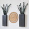 Wlicon Paquete de 2 macetas de Pared de Madera para Flores secas y vegetación Artificial, Soporte para Plantas de Interior, decoración de Pared de Madera para Sala de Estar, Dormitorio, Cocina