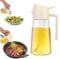SWEET VIEW 470 ML Spray Pour Huile et Distributeur d Huile, Huile d'olive Distributeur verseur pour, Cuisine,Friteuse d'air,Salade, Barbecue (Blanc)