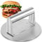 Smash burger de acero inoxidable, 6 pulgadas (16cm) aplasta hamburguesas, aplastador de hamburguesas profesional para parrilla plana, prensa hamburguesas para exprimir la grasa, fácil de limpiar.