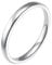Damen Hochzeit Ringe Weißgold 585 Echtgold, 14 Karat Hochzeitsringe 2MM Ohne Steine Einfach Eheringe für Frauen Gr. 52 (16.6)