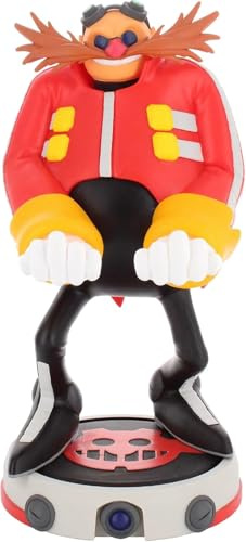 Exquisite Gaming: Sonic The Hedgehog: Dr. Eggman - Cable Guys Original Controller & Phone Holder, Collectible Device Stand, Officially Licensed Figure