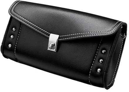 Windschild Für Für Road Für King Für Glide Lagerung Werkzeug Taschen 10 Motorrad Windschutzscheibe Tasche PU wasserdichte Reisetasche Windabweiser