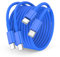 USB C to USB C Charger Cable 2m, 60W Type C Cable Lead Long Fast Charging Power for Apple iPhone 16 Pro/15 Pro Max, MacBook Pro 2021/2020, iPad Pro 12.9/11 inch/Mini/Air 5/4, Samsung-Blue