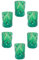 MurArt Bicchieri di Murano Set da 6 bicchieri da 250ml in vetro soffiato a mano in lavorazione artigianale Collezione Eleganza Made in Italy (1, VERDE ERBA)