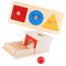 BESPORTBLE 1Satz Montessori Objektdauerbox aus Holz Teiliges mit Geometrischen Formen und Bunten Einlagen für Sensorisches für Kleinkinder Fördert und Motorikfähigkeiten